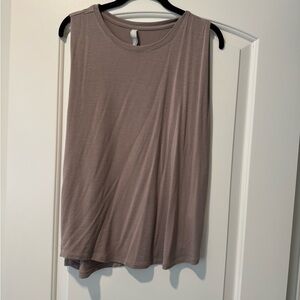 Athleta Taupe Muscle Tee